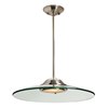 Foto para 150w Phoebe R7s J-78 Halogen Dry Location Brushed Steel 8mm Clear Glass Semi-Flush or Pendant 4"Ø19" (CAN 0.8"Ø5.25")