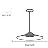 Picture of 150w Phoebe R7s J-78 Halogen Dry Location Brushed Steel 8mm Clear Glass Semi-Flush or Pendant 4"Ø19" (CAN 0.8"Ø5.25")