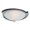 Picture of 150w Triton R7s J-118 Halogen Damp Location Brushed Steel Frosted Flush-Mount 4.75"Ø19"