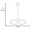 Picture of 16.8w Pulsar MODULE Dry Location WH/GLD Dimmable Reflective LED Pendant (CAN 2.5"Ø6")