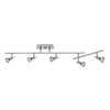 Foto para 175w (5 x 35) Viper GU-10 MR-16 Halogen Dry Location Brushed Steel Semi Flushwith articulating arm (CAN 5.1"x8"x1.5")