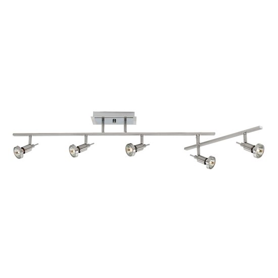 Picture of 175w (5 x 35) Viper GU-10 MR-16 Halogen Dry Location Brushed Steel Semi Flushwith articulating arm (CAN 5.1"x8"x1.5")