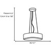 Picture of 180w (3 x 60) Aero E-26 A-19 Incandescent Damp Location Chrome Opal Drum Cable Pendant (CAN 1"Ø5.8")