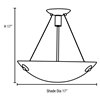 Picture of 180w (3 x 60) Noya E-26 A-19 Incandescent Dry Location Bronze White Cable Semi-Flush (CAN 1.5"Ø5.2")