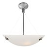 Picture of 180w (3 x 60) Noya E-26 A-19 Incandescent Dry Location Brushed Steel White Cable Semi-Flush (CAN 1.5"Ø5.2")