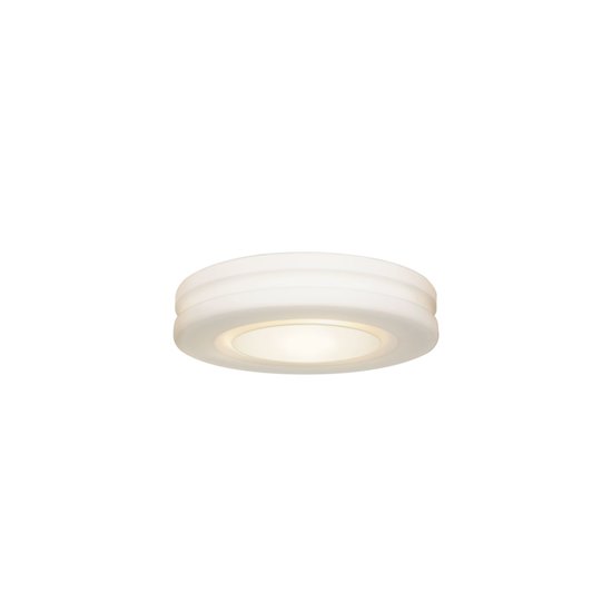 Picture of 18w Altum GU-24 Spiral Fluorescent Damp Location White Opal OPL Glass Flushmount (CAN 1"Ø7.5")