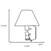 Picture of 18w Cyprus GU-24 Spiral Fluorescent + LED Dry Location Chrome CRM LED and Flourcent Wall Lamp (CAN 5.25"x4.4"x1.5")