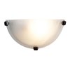 Foto para 18w Mona GU-24 Spiral Fluorescent Dry Location Oil Rubbed Bronze Alabaster Wall Sconce (CAN 9.6"x4.75"x0.9")