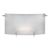 Foto para 18w Oxygen G24q-2 Quad Fluorescent Damp Location Chrome Checkered Frosted Wall & Vanity (CAN 8.5"x5.5"x0.88")