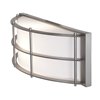 Picture of 18w Tyro GU-24 Spiral Fluorescent Satin Opal Wet Location Wall Fixture (CAN 13.75"x4.2"x0.4")