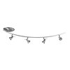 Picture of 200w (4 x 50) Versahl GU-5.3 MR-16  Halogen Dry Location Mat Chrome Ceiling Offset Spotlight (CAN 2.25"Ø7.25")