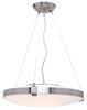 Picture of 200w Luna R7s J-118 Halogen Dry Location Brushed Steel Opal Semi-Flush or Pendant