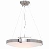 Picture of 200w Luna R7s J-118 Halogen Dry Location Brushed Steel Opal Semi-Flush or Pendant