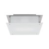 Foto para 200w Vision R7s J-118 Halogen Damp Location Brushed Steel Frosted Flush-Mount 11.8"x11.8"x3.25" (CAN 7.1"x6"x1.25")