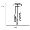 Picture of 21w (3 x 7) Rain Module LED Dry Location Chrome ACR Pendant (CAN 1"Ø11.81")