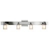 Foto para 240w (4 x 60) Glas_e G9 G9 Halogen Damp Location FCL Crystal Chrome Wall/Vanity 34"x5.25" (CAN 32.5"x1.5"x1")