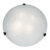 Foto para 240w (4 x 60) Mona E-26 A-19 Incandescent Dry Location Rust WH Flush-Mount (CAN Ø17.5")