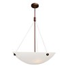 Foto para 240w (4 x 60) Noya E-26 A-19 Incandescent Dry Location Bronze White Cable Pendant 35"x28"Ø24" (CAN 1.25"Ø5.25")