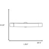 Picture of 24w Aspen Bi-Pin T-5 HO Linear Fluorescent Damp Location Brushed Steel Opal Vanity & Wall Fixture (CAN 24.1"x2.6"x1.25"Ø4.4")