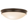 Picture of 24w Atom Module Damp Location Oil Rubbed Bronze Opal Dimmable LED Flush-mount (CAN 1.6"Ø14")