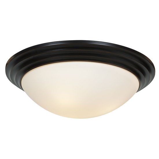 Picture of 24w Strata Module Damp Location Oil Rubbed Bronze Opal Dimmable LED Flush-mount