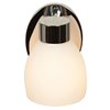 Picture of 60w Frisco E-26 A-19 Incandescent Damp Location Chrome Opal Wall & Vanity (CAN 6"x4.6"x0.6")