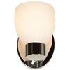 Picture of 60w Frisco E-26 A-19 Incandescent Damp Location Chrome Opal Wall & Vanity (CAN 6"x4.6"x0.6")