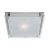 Foto para 300w (2 x 150) Vision R7s J-118 Halogen Damp Location Brushed Steel Frosted Flush-Mount 15.75"x15.75"x3.25" (CAN 12"x11.75"x1.25")