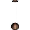 Foto para 50w Retro GU-10 PAR-36 ESD 111 Halogen Dry Location Bronze Ball Pendant (CAN 0.9"Ø4.5")