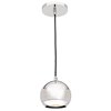 Picture of 50w Retro GU-10 PAR-36 ESD 111 Halogen Dry Location Chrome Ball Pendant (CAN 0.9"Ø4.5")