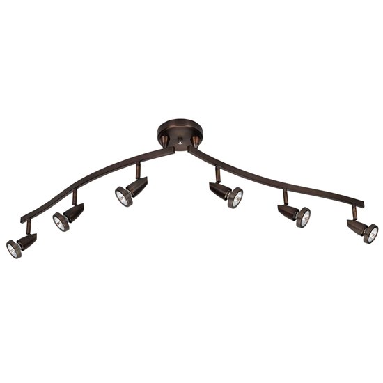 Foto para 300w (6 x 50) Mirage GU-10 MR-16 Halogen Dry Location Bronze Semi-Flushwith articulating arms (CAN 1"Ø4.25")