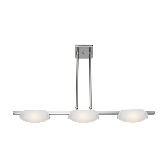 Picture of 300w (3 x 100) Nido R7s J-78 Halogen Dry Location Mat Chrome Frosted Semi-Flush or Pendant (CAN 5.5"x5.5"x0.9")