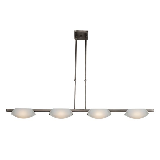 Picture of 400w (4 x 100) Nido R7s J-78 Halogen Dry Location Mat Chrome Frosted Semi-Flush or Pendant (CAN 5.5"x5.5"x0.9")