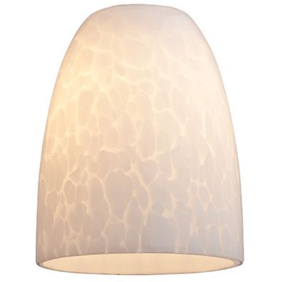 Foto para French Frit Opal Italian Hand Blown Glass Shade