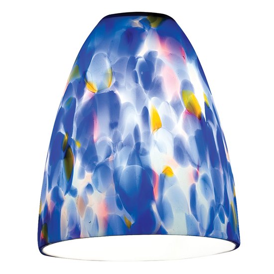 Foto para Fire Blue Glass Shade 4.9"Ø4" (CAN 4.5")