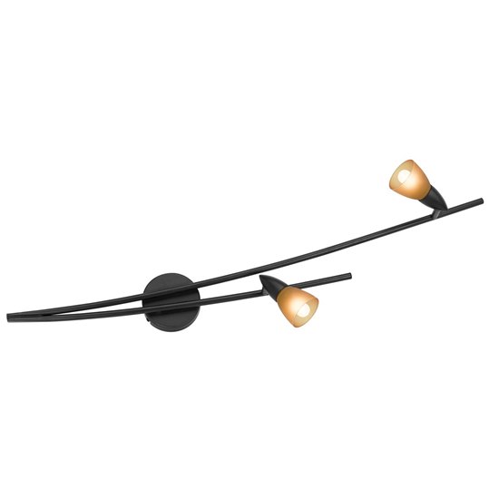 Foto para 80w (2 x 40) Iris G9 G9 Halogen Dry Location Oil Rubbed Bronze Amber Wall Fixture