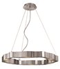 Picture of 600w (6 x 100) Titanium R7s J-78 Halogen Dry Location Brushed Steel Frosted Cable Chandelier (CAN 0.75"Ø6")