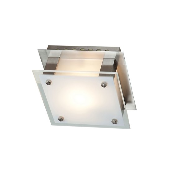 Foto para 60w Vision G9 G9 Halogen Damp Location Brushed Steel Frosted Flush-Mount