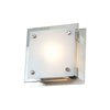 Picture of 60w Vision G9 G9 Halogen Damp Location Brushed Steel Frosted Flush-Mount