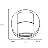 Picture of 35w KO GU-10 MR-16 Halogen Satin Clear Marine Grade Wet Location Spotlight 4.2"x4.25"Ø4.2" (CAN 1.5"Ø4.2")