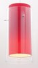 Picture of Glass`n Glass Brushed Steel Clear Red Cylinder Shade