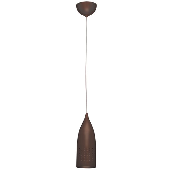 Picture of 60w Tomahawk E-26 A-19 Incandescent Dry Location Bronze Steel Pendant (CAN 0.9"Ø4.5")