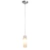 Foto para 40w Delta G9 G9 Halogen Dry Location Brushed Steel Opal Line Voltage Pendant with Anari Silk (l) Glass