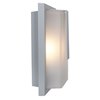 Foto para 75w Neptune E-26 A-19 Incandescent Satin Ribbed Frosted Marine Grade Wet Location Wall Fixture (CAN 7"x4.6")