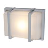 Picture of 60w Neptune E-26 A-19 Incandescent Satin Ribbed Frosted Marine Grade Wet Location Wall Fixture (CAN 7"x4.6")