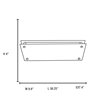 Picture of 78w (2 x 39) Vision Bi-Pin T-5 HO Linear Fluorescent Damp Location Brushed Steel Frosted Fluorescent Ceiling Wall Fixture (CAN 34.6"x6.75"x1.4")