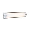 Foto para 48w (2 x 24) Sequoia Bi-Pin T-5 HO Linear Fluorescent Damp Location Brushed Steel ACR Wall & Vanity (CAN 24.9"x5.25"x0.6")