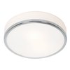 Picture of 75w Aero E-26 A-19 Incandescent Damp Location Chrome Opal Flush-Mount (CAN 1"Ø7.2")