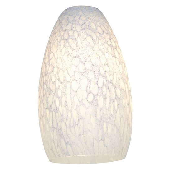 Picture of Inari Silk White Stone Champagne Pendant Glass Shade