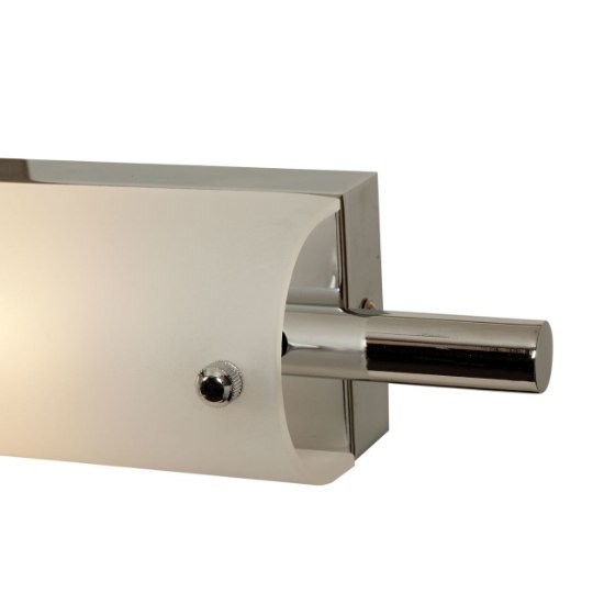 Picture of 39w Vail Bi-Pin T-5 HO Linear Fluorescent Damp Location Chrome Opal Vanity & Wall Fixture (CAN 37.5"x3"x1.25"Ø4.4")